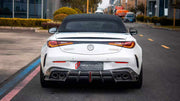 DRY CARBON BODY KIT for MERCEDES-BENZ CLE53 AMG COUPE C236 2025+

Set includes:
Front Lip
Front Bumper Canards
Side Skirts
Ducktail Spoiler
Rear Diffuser

Material: Dry Carbon

NOTE: Professional installation is required.