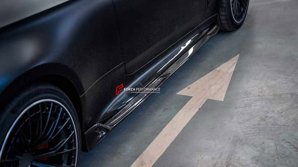 DRY CARBON BODY KIT for MERCEDES-BENZ CLE53 AMG COUPE C236 2025+

Set includes:
Front Lip
Front Bumper Canards
Side Skirts
Ducktail Spoiler
Rear Diffuser

Material: Dry Carbon

NOTE: Professional installation is required.