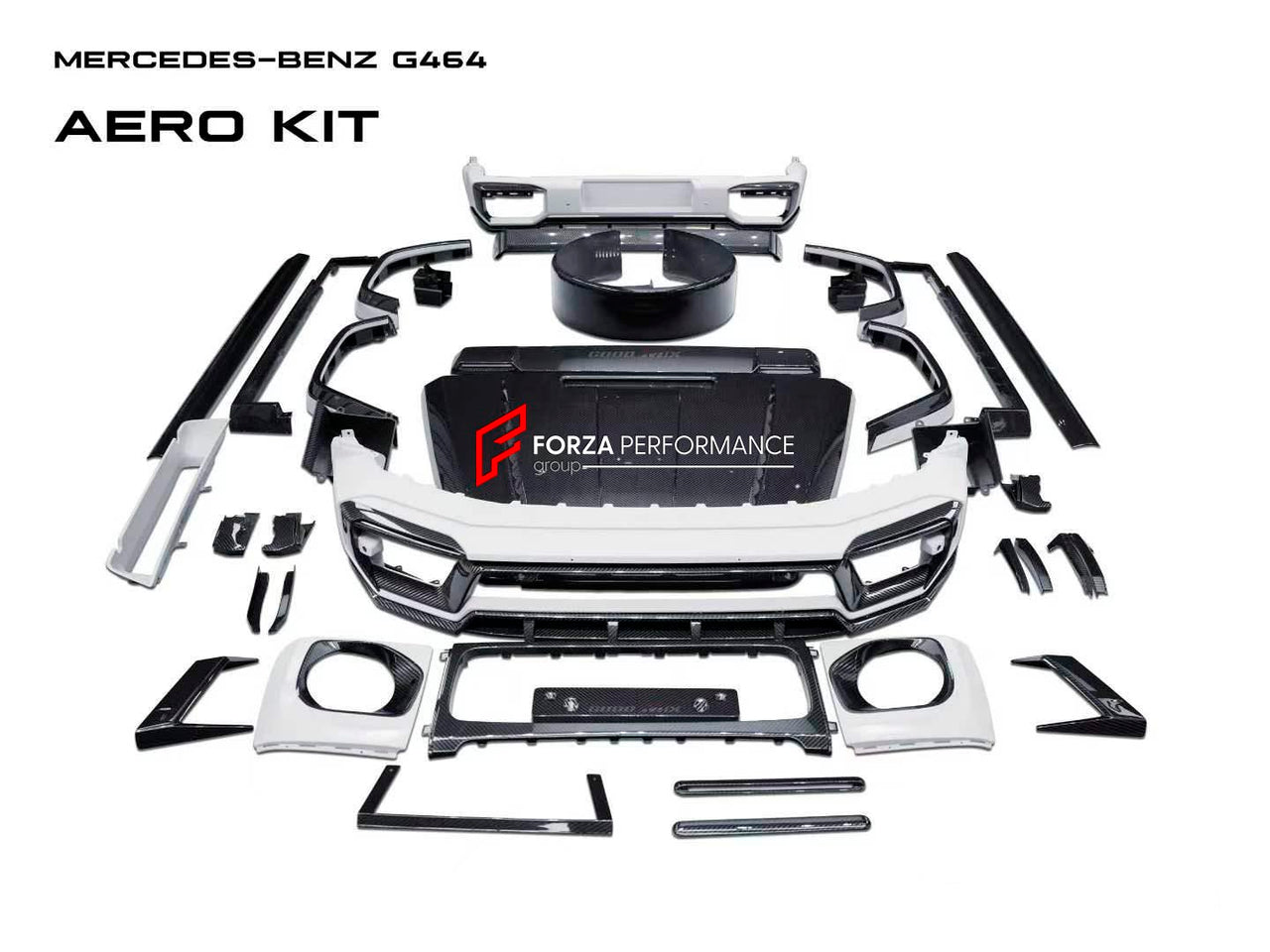 DRY CARBON BODY KIT for MERCEDES BENZ G CLASS W463A W464 G350D G400D G500 G550 G63 AMG 2018 - 2024