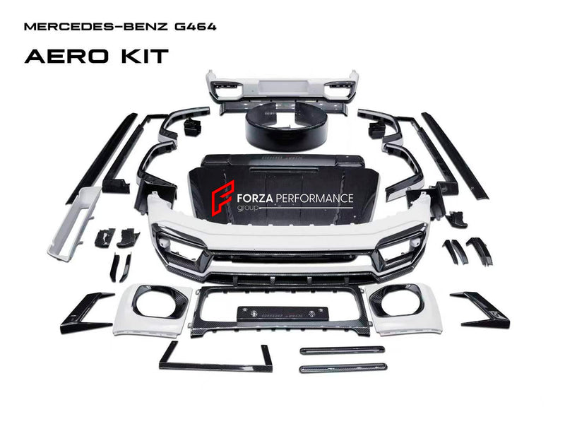 DRY CARBON BODY KIT for MERCEDES BENZ G CLASS W463A W464 G350D G400D G500 G550 G63 AMG 2018 - 2024