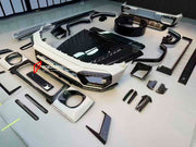DRY CARBON BODY KIT FOR MERCEDES-BENZ G CLASS W464 W463A

Set includes:
Front Bumper Assembly
Front Bumper Trims
Hood
Side Fenders
Side Skirt
Spare Tire Cover
Rear Bumper

Material: Dry carbon fiber

NOTE: Professional installation is required
