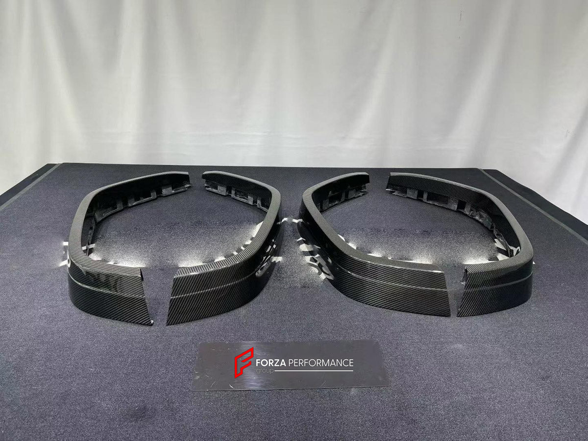DRY CARBON BODY KIT for MERCEDES-BENZ G CLASS W464 W465 G63 G350 G500 2018+ FORZA PERFORMANCE custom fit Topcar Style

Set includes:
Front Bumper
Hood Bonnet
Front Fenders
Fender Flares
Side Steps
Rear Fenders
Rear Bumper
Rear Diffuser

Material: Dry Carbon

NOTE: Professional installation is required.