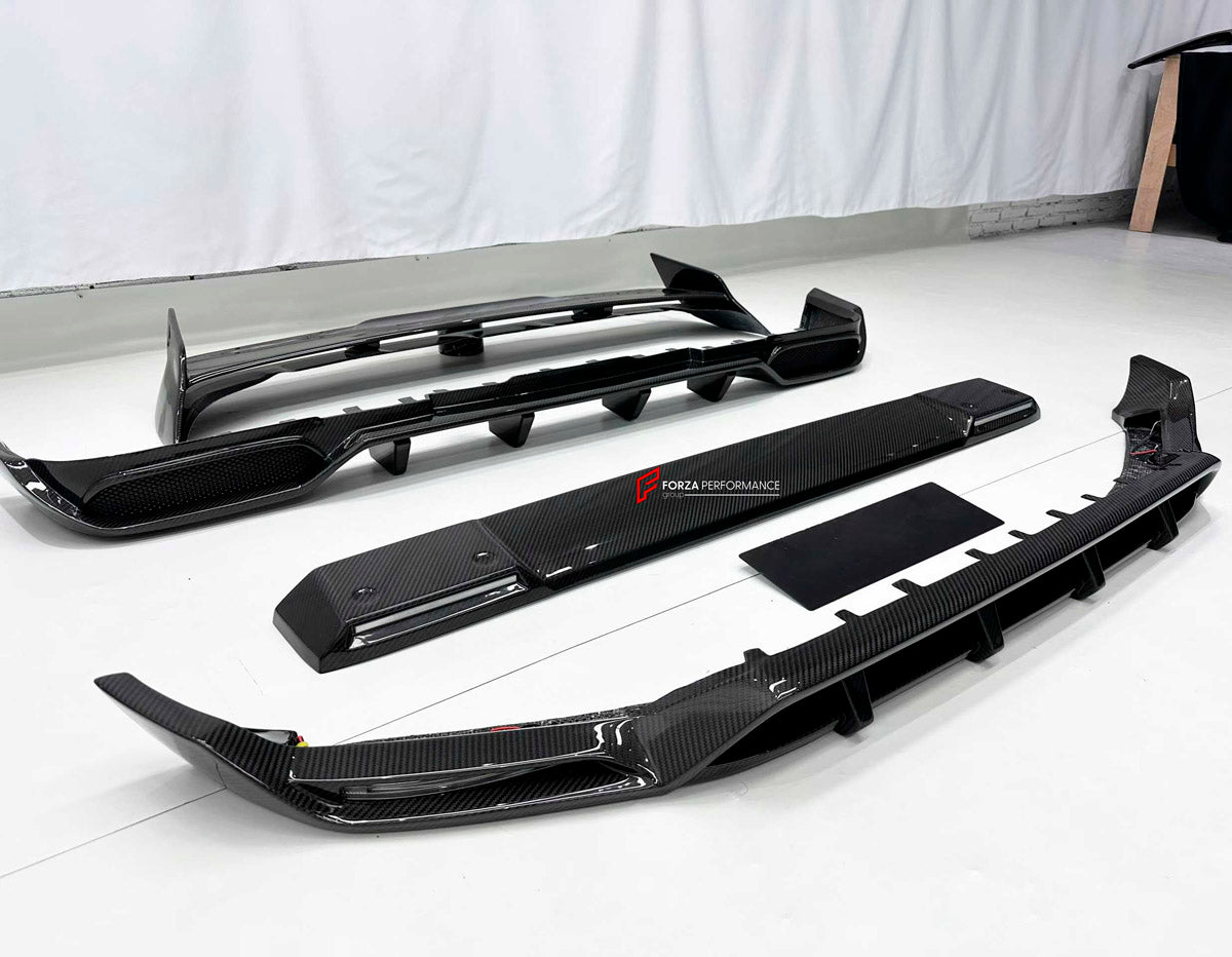 DRY CARBON BODY KIT for MERCEDES BENZ G CLASS W465 2024+ FORZA PERFORMANCE custom fit Ocean Design
Set includes:

Front Lip
Roof Light Bar
Roof Spoiler
Rear Diffuser
Material: Dry Carbon

NOTE: Professional installation is required.