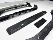 DRY CARBON BODY KIT for MERCEDES BENZ G CLASS W465 2024+ FORZA PERFORMANCE custom fit Ocean Design
Set includes:

Front Lip
Roof Light Bar
Roof Spoiler
Rear Diffuser
Material: Dry Carbon

NOTE: Professional installation is required.