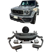 DRY CARBON BODY KIT for MERCEDES BENZ G-CLASS W465 G63 G550 G500 G350 2024+

Set includes:

Front Bumper Assembly
Front Bumper Air Vents Cover
DRL LED Lights
Front Fender Trim
Fender Flares
Side Skirts
Exhaust System
Exhaust Tips
Spare Tire Cover
Rear Bumper

Rear Bumper Trims
Rear Diffuser

Material: Dry Carbon

NOTE:&nbsp;Professional installation is required.

Why “Contact Us for Pricing”?

We don’t display fixed prices because our goal is to offer you the most competitive deal possible. Product costs of