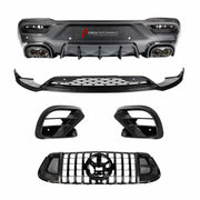 DRY CARBON BODY KIT for Mercedes Benz GLE 63 Coupe C292 2015 - 2019
Set includes:

Front Lip
Front Bumper Vents
Front Grille
Rear Diffuser
Material: Dry Carbon

NOTE: Professional installation is required.