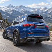 DRY CARBON BODY KIT for MERCEDES-BENZ GLS-CLASS MAYBACH X167 GLS600 FACELIFT 2023+ FORZA PERFORMANCE custom fit Larte Design Style

Set includes:
Front Lip
Front Bumper Air Vent Covers
Front Grille Mesh Cover Trims
Hood Bonnet
Fender Flares
Side Skirts
Roof Spoiler
Rear Bumper Center Trim
Rear Diffuser

Material: Dry Carbon

NOTE: Professional installation is required.