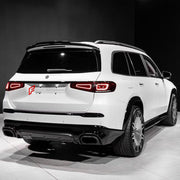 DRY CARBON BODY KIT for MERCEDES-BENZ GLS-CLASS X167 2019 - 2023 FORZA PERFORMANCE custom fit B800 Style

Set includes:
Front Lip
Front Bumper Assembly
Front Grille
Fender Flares
Roof Spoiler
Rear Bumper Center Trim
Rear Diffuser
Exhaust Tips

Material: Dry Carbon

NOTE: Professional installation is required.