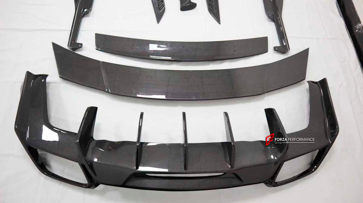 DRY CARBON BODY KIT for MERCEDES BENZ GT C GT S 2014 - 2023

Set includes:

Front Lip
Side Skirts
Front Fender Cover
Rear Wing Spoiler
Rear Diffuser

Material: Dry Carbon

Note: Professional installation is required

CONTACT US FOR PRICING