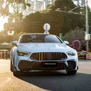DRY CARBON BODY KIT for Mercedes Benz GT43 GT50 GT53 GT63 2018+
Set includes:

Front Bumper Assembly
Front Bumper Fins
License Plate
Front Splitters
Front Grille
Front Fenders
Side Skirts
Rear Fenders
Rear Diffuser
Rear Bumper Fins
Material: Dry Carbon

NOTE: Professional installation is required.