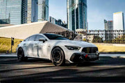 DRY CARBON BODY KIT for Mercedes Benz GT43 GT50 GT53 GT63 2018+
Set includes:

Front Bumper Assembly
Front Bumper Fins
License Plate
Front Splitters
Front Grille
Front Fenders
Side Skirts
Rear Fenders
Rear Diffuser
Rear Bumper Fins
Material: Dry Carbon

NOTE: Professional installation is required.