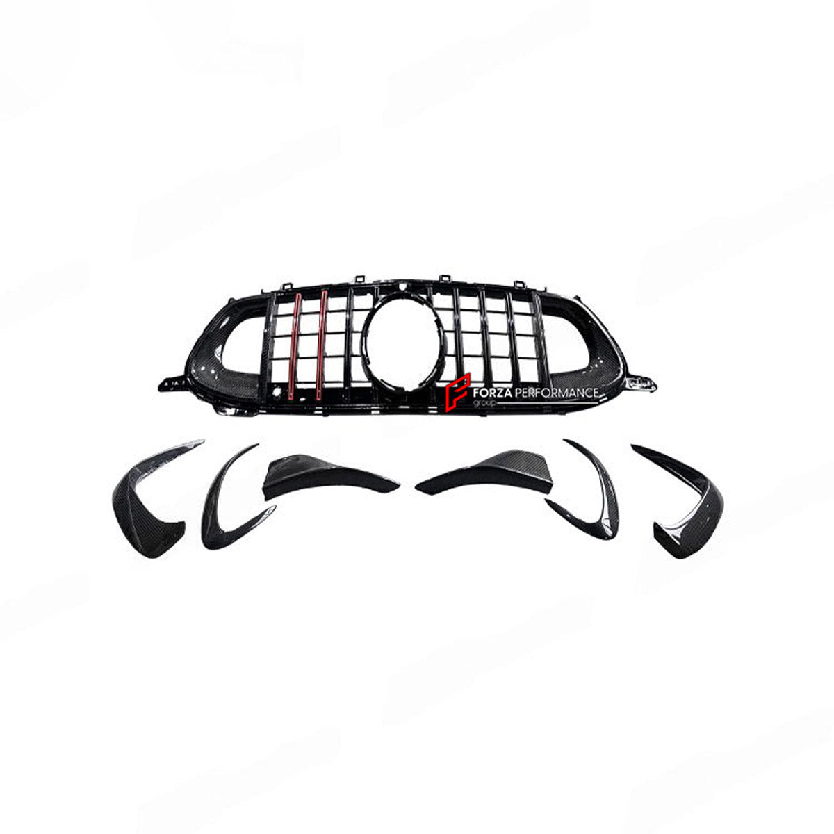 DRY CARBON BODY KIT for Mercedes Benz GT43 GT50 GT53 GT63 2018+
Set includes:

Front Bumper Assembly
Front Bumper Fins
License Plate
Front Splitters
Front Grille
Front Fenders
Side Skirts
Rear Fenders
Rear Diffuser
Rear Bumper Fins
Material: Dry Carbon

NOTE: Professional installation is required.