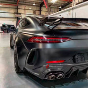 DRY CARBON BODY KIT for Mercedes Benz GT43 GT50 GT53 GT63 2018+
Set includes:

Front Bumper Assembly
Front Bumper Fins
License Plate
Front Splitters
Front Grille
Front Fenders
Side Skirts
Rear Fenders
Rear Diffuser
Rear Bumper Fins
Material: Dry Carbon

NOTE: Professional installation is required.