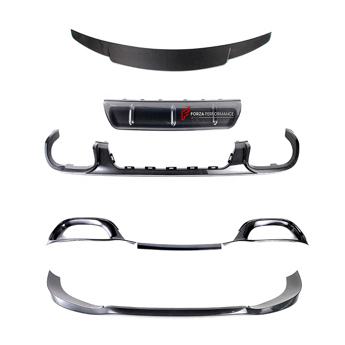 DRY CARBON BODY KIT for Mercedes Benz S Class S680 W223 2020+
Set includes:

Front Lip
Front Bumper Air Vent Cover
Ducktail Spoiler
Rear Bumper Air Vent Cover
Rear Diffuser
Material: Dry Carbon

NOTE: Professional installation is required.