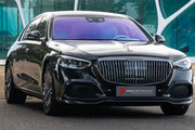 DRY CARBON BODY KIT for Mercedes Benz S Class S680 W223 2020+
Set includes:

Front Lip
Front Bumper Air Vent Cover
Ducktail Spoiler
Rear Bumper Air Vent Cover
Rear Diffuser
Material: Dry Carbon

NOTE: Professional installation is required.