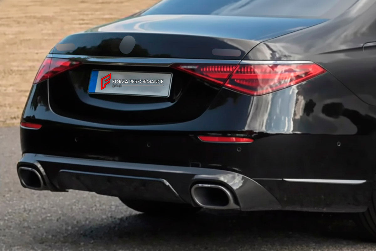DRY CARBON BODY KIT for Mercedes Benz S Class S680 W223 2020+
Set includes:

Front Lip
Front Bumper Air Vent Cover
Ducktail Spoiler
Rear Bumper Air Vent Cover
Rear Diffuser
Material: Dry Carbon

NOTE: Professional installation is required.