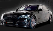 DRY CARBON BODY KIT for Mercedes Benz S Class S680 W223 2020+
Set includes:

Front Lip
Front Bumper Air Vent Cover
Ducktail Spoiler
Rear Bumper Air Vent Cover
Rear Diffuser
Material: Dry Carbon

NOTE: Professional installation is required.