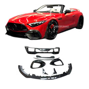 DRY CARBON BODY KIT for MERCEDES BENZ SL 63 R232 2022+ Forza Performance Custom fit
Set includes:

Front Lip
Front Air Intakes
Side Skirts
Rear Diffuser
Rear Spoiler
Exhaust Tips
Material: Dry Carbon

NOTE: Professional installation is required.