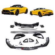 DRY CARBON BODY KIT for MERCEDES-BENZ SL-CLASS AMG R232 SL63 2022+ FORZA PERFORMANCE custom fit B750 Style

Set includes:
Front Lip
Front Grille Mesh Cover Trims
Fog Lights Covers
Side Fender Vents
Side Skirts
Ducktail Spoiler
Rear Diffuser
Exhaust Tips

Material: Dry Carbon

NOTE: Professional installation is required.