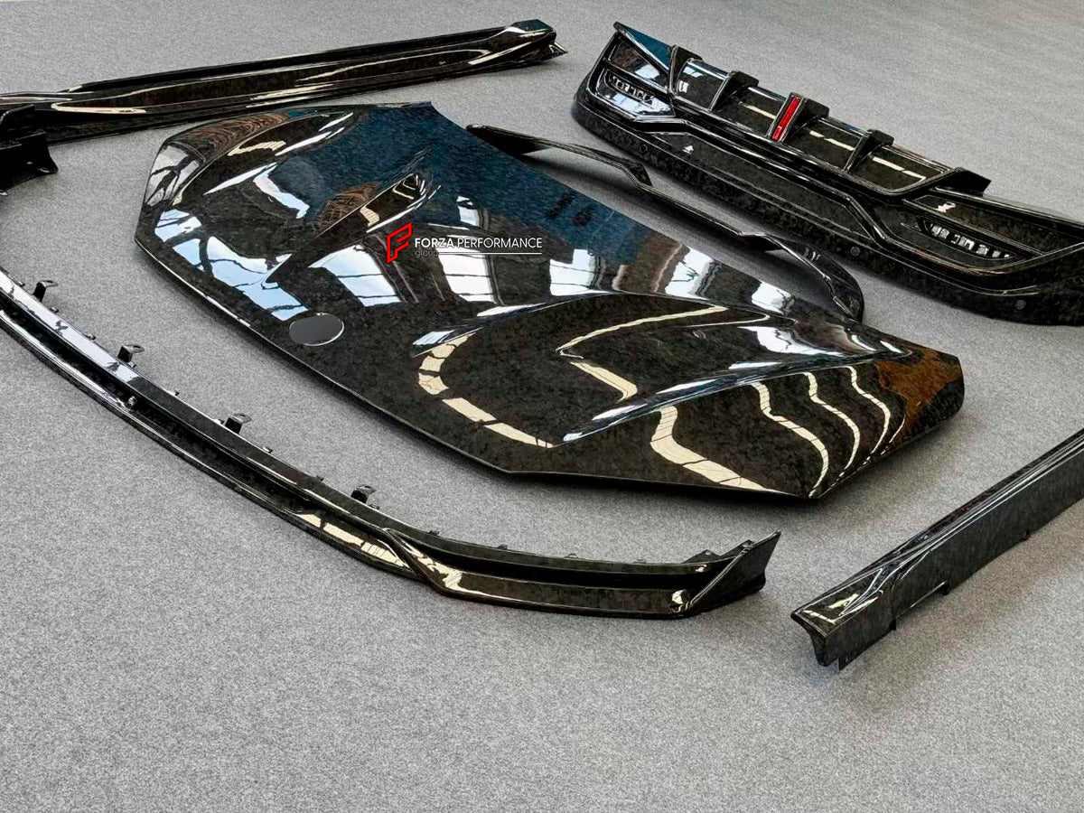 DRY CARBON BODY KIT for Nio ET5 ET5T Touring 2022+
Set includes:

Front Lip
Hood Bonnet
Side Skirts
Rear Diffuser
Material: Dry Carbon

NOTE: Professional installation is required.