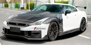 DRY CARBON BODY KIT for Nissan GT-R R35 2007 - 2016
Set includes:

Front Bumper
Front Lip
Front Canards
Hood Bonnet
Side Skirts
Rear Spoiler Wing
Trunk Lid
Rear Diffuser
Rear Bumper
Material: Dry Carbon

NOTE: Professional installation is required.