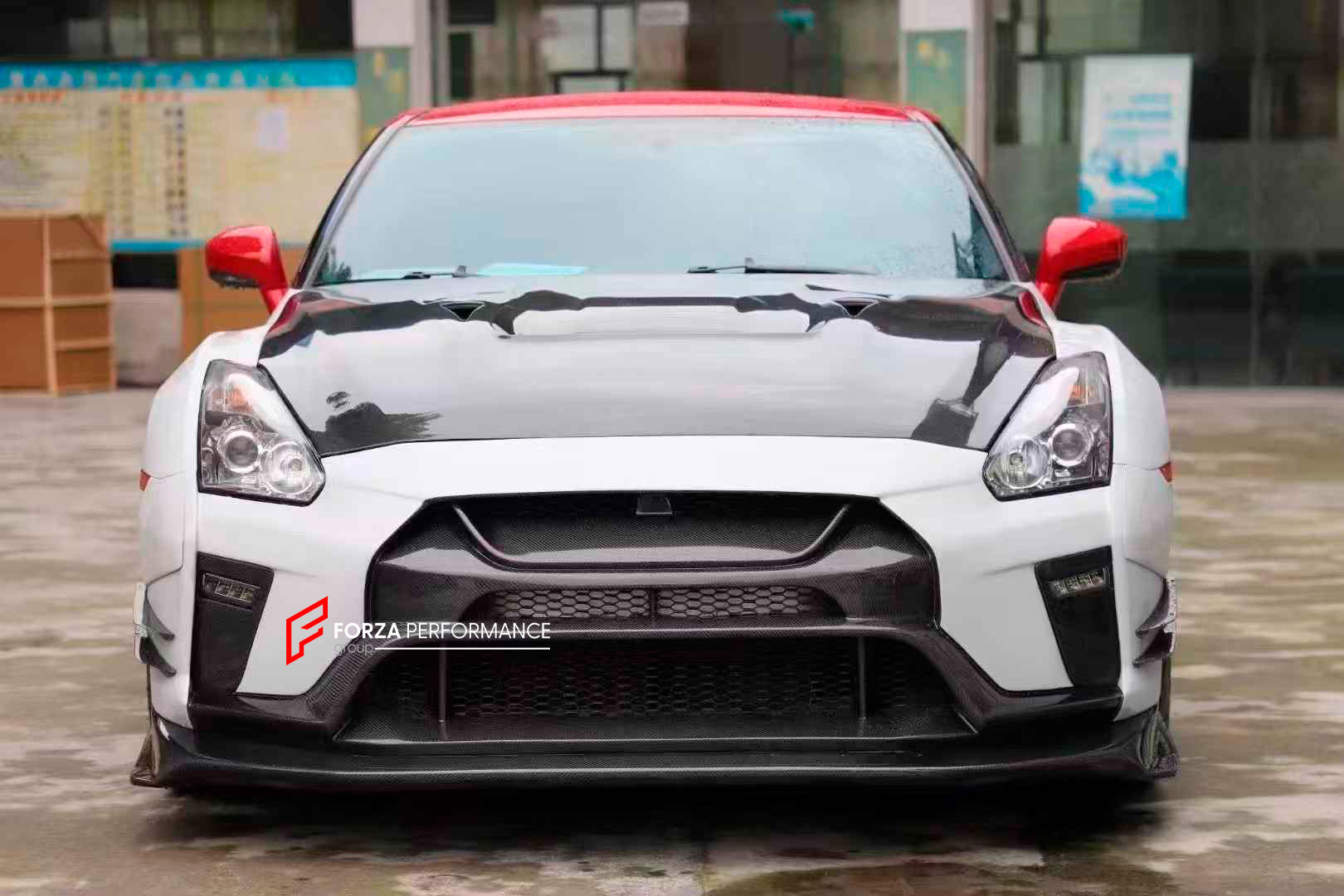 DRY CARBON BODY KIT for NISSAN GT-R R35 FACELIFT 2016 - 2023

Set includes:

Front Bumper Assembly
Front Fog Lights
Canards
Hood Bonnet
Fender Flares
Side Skirts
Spoiler
Rear Bumper Assembly

Material: Carbon

Note: Professional installation is required.
