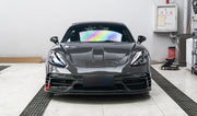 DRY CARBON BODY KIT FOR PORCHE 718 982 2016+

Set includes:

Front Lip
Front Bumper
Hood / Bonnet
Front Fenders
Side Skirts
Rear Diffuser
Exhaust tips

Material: Dry carbon + Fiberglass + Stainless steel

NOTE: Professional installation is required.