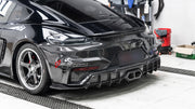 DRY CARBON BODY KIT FOR PORCHE 718 982 2016+

Set includes:

Front Lip
Front Bumper
Hood / Bonnet
Front Fenders
Side Skirts
Rear Diffuser
Exhaust tips

Material: Dry carbon + Fiberglass + Stainless steel

NOTE: Professional installation is required.