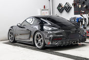 DRY CARBON BODY KIT FOR PORCHE 718 982 2016+

Set includes:

Front Lip
Front Bumper
Hood / Bonnet
Front Fenders
Side Skirts
Rear Diffuser
Exhaust tips

Material: Dry carbon + Fiberglass + Stainless steel

NOTE: Professional installation is required.