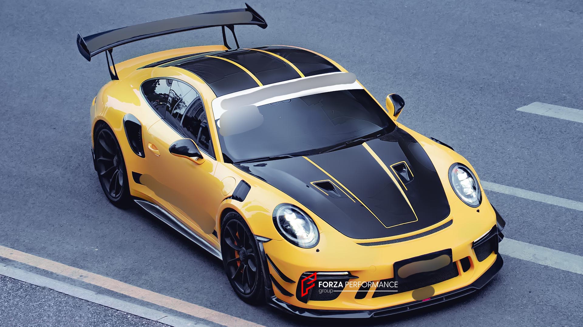 DRY CARBON BODY KIT for PORSCHE 911 991.2 GT3 RS 2018 - 2020 Forza Performance custom fit CMST design style 