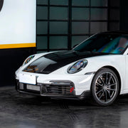DRY CARBON BODY KIT for PORSCHE 911 992.1 TURBO S 2020 - 2025

Set includes:

Front Lip Assembly
Side Fender Vents
Side Skirts
Rear Diffuser
Material: Dry Carbon

NOTE: Parts are available separately or as a complete set. Professional installation is required.