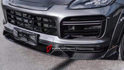 DRY CARBON BODY KIT for PORSCHE CAYENNE 9YA 2018+  Set includes:  Hood Headlight Add-ons Front Bumper Air Vents Front Lip Side Skirts Fender Air Vents Roof Spoiler Rear Spoiler Rear Diffuser