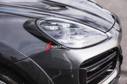 DRY CARBON BODY KIT for PORSCHE CAYENNE 9YA 2018+  Set includes:  Hood Headlight Add-ons Front Bumper Air Vents Front Lip Side Skirts Fender Air Vents Roof Spoiler Rear Spoiler Rear Diffuser