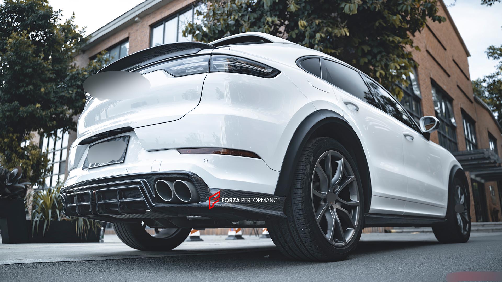 DRY CARBON WIDEBODY KIT for PORSCHE CAYENNE COUPE 2018 - 2023 Forza Performance custom fit CMST design style 