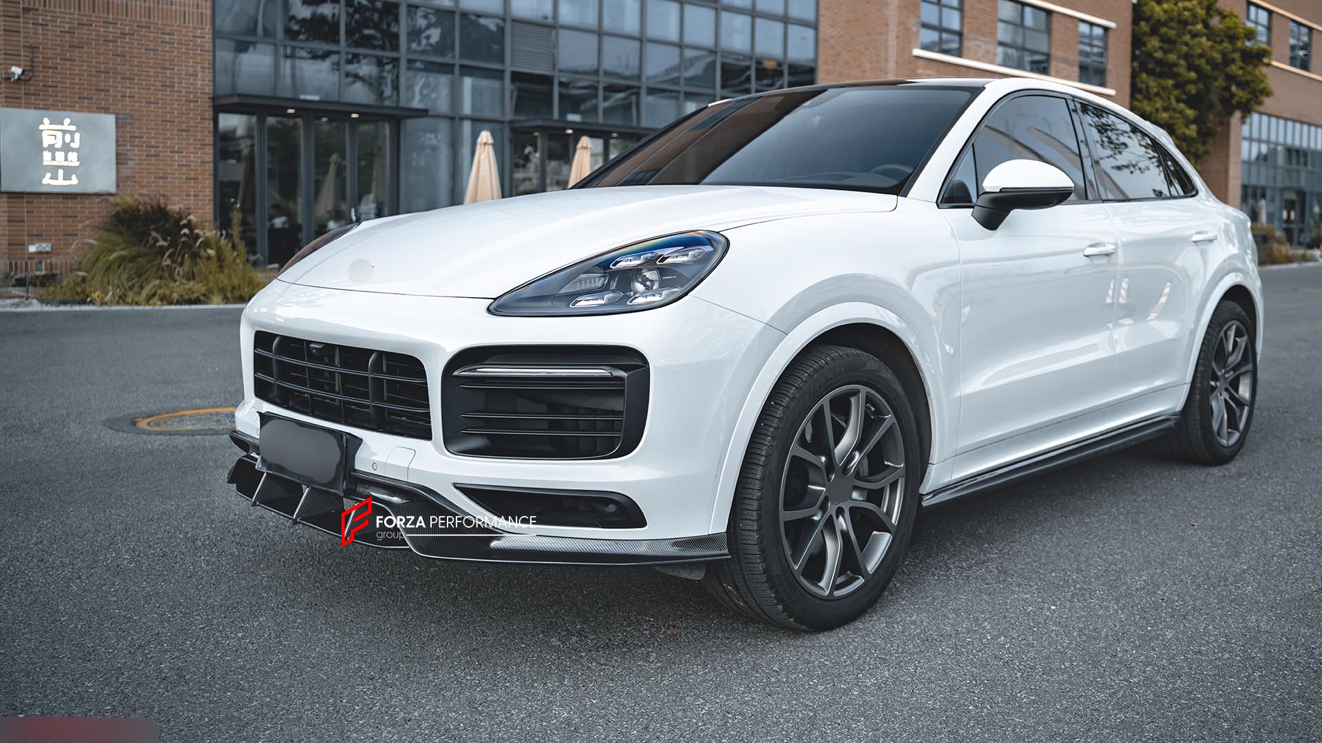 DRY CARBON WIDEBODY KIT for PORSCHE CAYENNE COUPE 2018 - 2023 Forza Performance custom fit CMST design style 