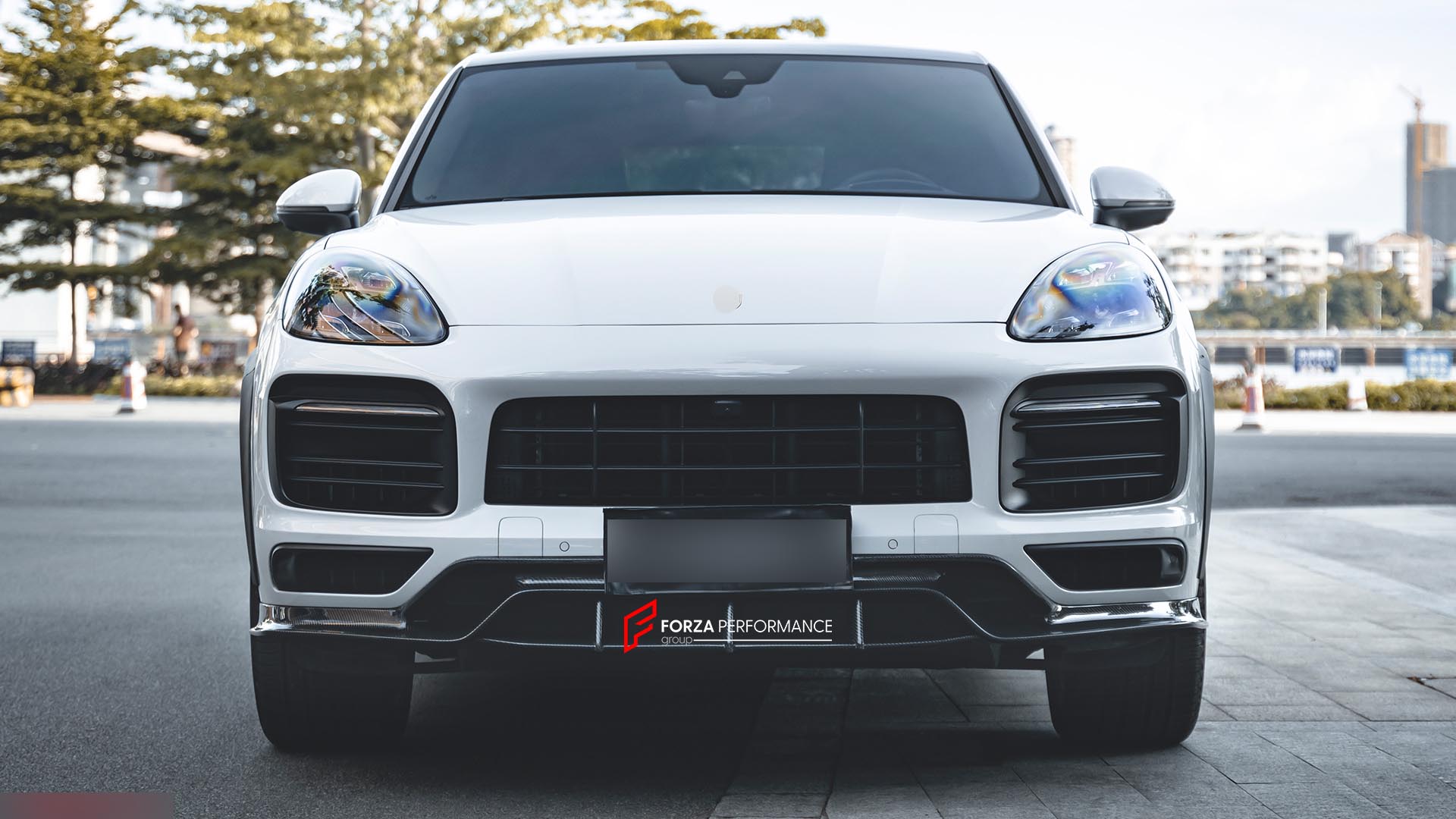 DRY CARBON WIDEBODY KIT for PORSCHE CAYENNE COUPE 2018 - 2023 Forza Performance custom fit CMST design style 