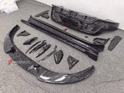 DRY CARBON BODY KIT for PORSCHE TAYCAN J1 2020 - 2024 FORZA PERFORMANCE custom fit MS Style

Set includes:
Front Lip
Front Bumper Center Trim
Headlight Inserts
Side Mirror Covers
Body Side Door Moldings
Side Skirts
Ducktail Spoiler
Rear Diffuser

Material: Dry Carbon, Carbon

NOTE: Professional installation is required.