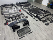 DRY CARBON BODY KIT for ROLLS-ROYCE CULLINAN 2018+ FORZA PERFORMANCE custom fit Mansory Style, 1016 Industries Style

Set includes:
Front Lip
Front Bumper
Front Grille
Headlights
Hood Bonnet
Side Fender Vents
Fender Flares
Body Side Door Moldings
Side Skirts
Roof Spoiler
Ducktail Spoiler
Rear Bumper
Rear Diffuser
Exhaust Tips

Material: Dry Carbon

NOTE: Professional installation is required.