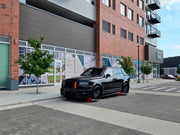 DRY CARBON BODY KIT for ROLLS ROYCE CULLINAN 2018 - 2024

Set includes:

Front Bumper
Front Fenders
Front Fender Flares
Side Skirts
Rear Fender Flares

Roof Spoiler
Rear Spoiler
Rear Bumper
Exhaust Tips

Material: Dry Carbon