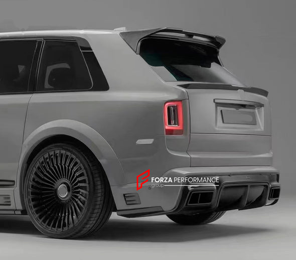 DRY CARBON BODY KIT for ROLLS ROYCE CULLINAN 2018+

Set includes:

Front Bumper
Front Fenders
Front Fender Flares
Side Skirts
Rear Fender Flares

Roof Spoiler
Rear Spoiler
Rear Bumper
Exhaust Tips

Material: Dry Carbon

Production time: 14 days



Payment ►
Visa

Mastercard

PayPal with a credit card (add 4.4% at checkout)
Payoneer
Cryptocurrency
Shipment ►
By express DHL/UPS/TNT/FedEx
To the local international airport
Special line by air
Special line by the sea
To Europe and the UK by train

Please let us