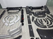 DRY CARBON BODY KIT for ROLLS-ROYCE CULLINAN 2018+ FORZA PERFORMANCE custom fit Mansory Style, 1016 Industries Style

Set includes:
Front Lip
Front Bumper
Front Grille
Headlights
Hood Bonnet
Side Fender Vents
Fender Flares
Body Side Door Moldings
Side Skirts
Roof Spoiler
Ducktail Spoiler
Rear Bumper
Rear Diffuser
Exhaust Tips

Material: Dry Carbon

NOTE: Professional installation is required.