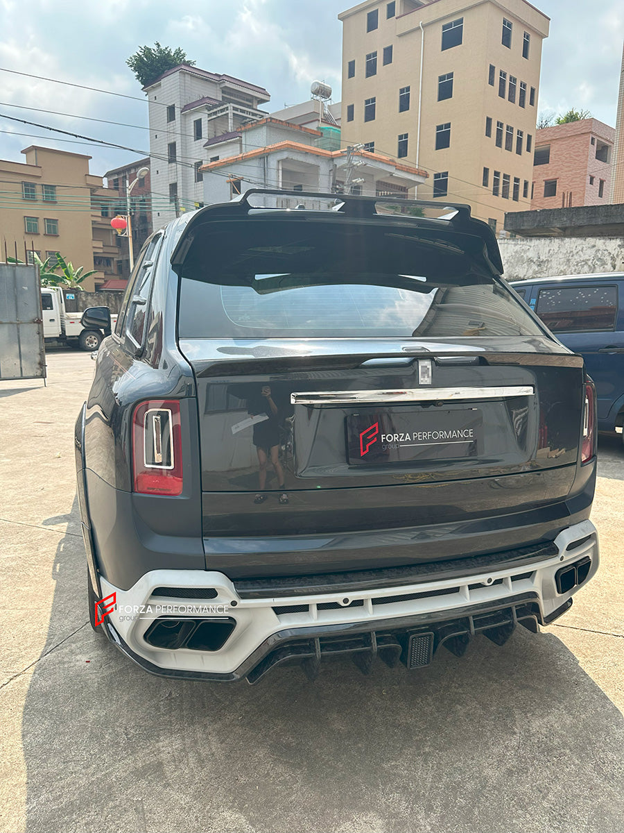BODY KIT for ROLLS-ROYCE CULLINAN SERIES 2 2024+




Set includes:

Front Lip
Front Bumper
Front Bumper Meshes

Front Grille Frame
Hood / Bonnet
Front Fenders
Fenders Flares
Door Covers
Side Skirts
Roof Spoiler
D-Pillar Panel
Rear Trunk Spoiler
Rear Panel
Rear Bumper
Rear Diffuser
Exhaust Tips
Material: Dry Carbon
