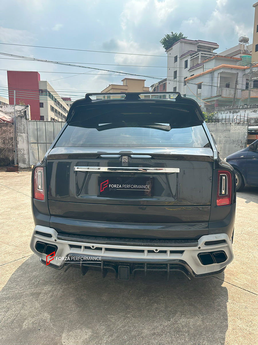 BODY KIT for ROLLS-ROYCE CULLINAN SERIES 2 2024+




Set includes:

Front Lip
Front Bumper
Front Bumper Meshes

Front Grille Frame
Hood / Bonnet
Front Fenders
Fenders Flares
Door Covers
Side Skirts
Roof Spoiler
D-Pillar Panel
Rear Trunk Spoiler
Rear Panel
Rear Bumper
Rear Diffuser
Exhaust Tips
Material: Dry Carbon
