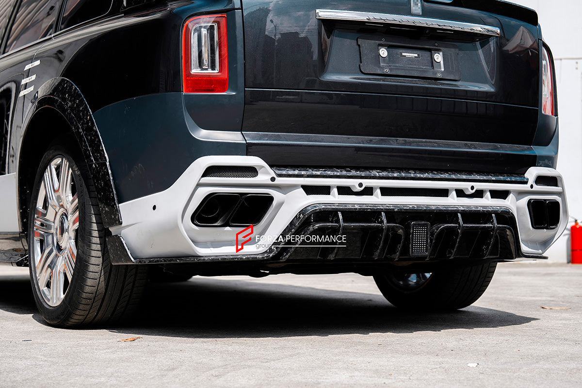 BODY KIT for ROLLS-ROYCE CULLINAN SERIES 2 2024+




Set includes:

Front Lip
Front Bumper
Front Bumper Meshes

Front Grille Frame
Hood / Bonnet
Front Fenders
Fenders Flares
Door Covers
Side Skirts
Roof Spoiler
D-Pillar Panel
Rear Trunk Spoiler
Rear Panel
Rear Bumper
Rear Diffuser
Exhaust Tips
Material: Dry Carbon
