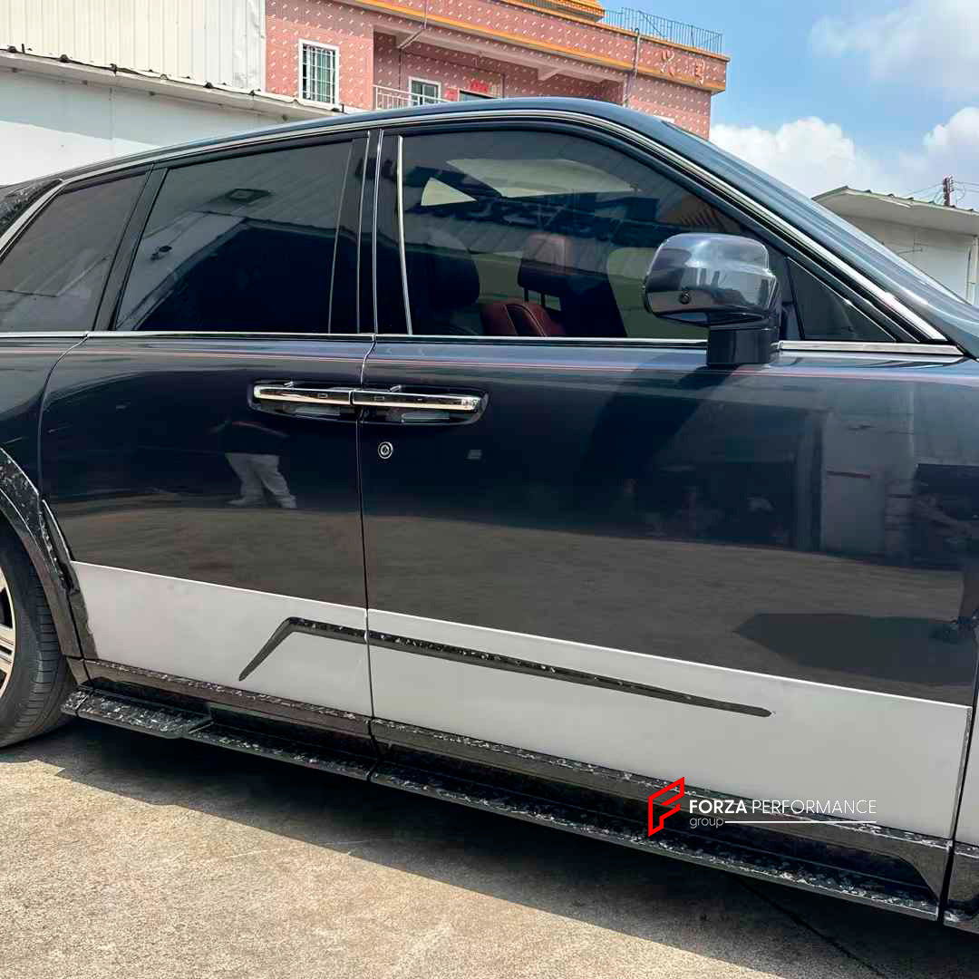 BODY KIT for ROLLS-ROYCE CULLINAN SERIES 2 2024+




Set includes:

Front Lip
Front Bumper
Front Bumper Meshes

Front Grille Frame
Hood / Bonnet
Front Fenders
Fenders Flares
Door Covers
Side Skirts
Roof Spoiler
D-Pillar Panel
Rear Trunk Spoiler
Rear Panel
Rear Bumper
Rear Diffuser
Exhaust Tips
Material: Dry Carbon