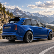 DRY CARBON BODY KIT for ROLLS-ROYCE CULLINAN SERIES II 2024+ FORZA PERFORMANCE custom fit Keyvany Style

Set includes:
Front Lip
Front Bumper
Body Side Door Moldings
Side Skirts
Roof Spoiler
Ducktail Spoiler
Rear Diffuser

Material: Dry Carbon

NOTE: Professional installation is required.
