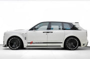 DRY CARBON BODY KIT for ROLLS-ROYCE CULLINAN SERIES II 2024+ FORZA PERFORMANCE custom fit Keyvany Style

Set includes:
Front Lip
Front Bumper
Body Side Door Moldings
Side Skirts
Roof Spoiler
Ducktail Spoiler
Rear Diffuser

Material: Dry Carbon

NOTE: Professional installation is required.
