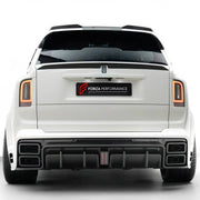DRY CARBON BODY KIT for ROLLS-ROYCE CULLINAN SERIES II 2024+ FORZA PERFORMANCE custom fit Keyvany Style

Set includes:
Front Lip
Front Bumper
Body Side Door Moldings
Side Skirts
Roof Spoiler
Ducktail Spoiler
Rear Diffuser

Material: Dry Carbon

NOTE: Professional installation is required.