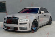 DRY CARBON BODY KIT for ROLLS-ROYCE GHOST II RR21 2020 - 2025
Set includes:

Front Lip
Front Bumper Assembly
Hood Bonnet
Front Fenders
Side Skirts
Ducktail Spoiler
Rear Bumper
Rear Diffuser
Exhaust Tips
Material: Dry Carbon

NOTE: Professional installation is required.