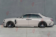 DRY CARBON BODY KIT for ROLLS-ROYCE GHOST II RR21 2020 - 2025
Set includes:

Front Lip
Front Bumper Assembly
Hood Bonnet
Front Fenders
Side Skirts
Ducktail Spoiler
Rear Bumper
Rear Diffuser
Exhaust Tips
Material: Dry Carbon

NOTE: Professional installation is required.